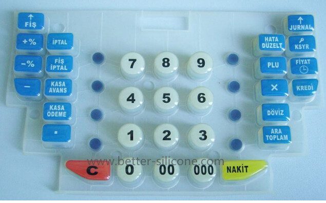 Elastomeric Silicone Rubber Epoxy Coating Keypad
