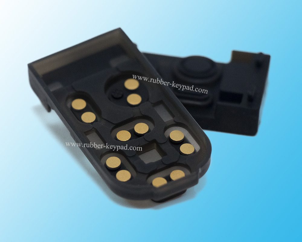 Silicone Keypads with Gold Pill
