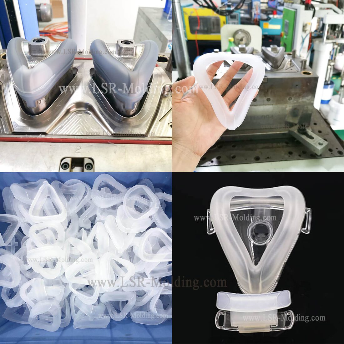 Medical Grade Liquid Silicone Oxygen Resuscitator Face Mask