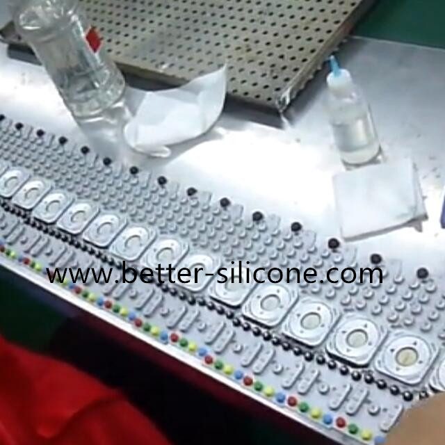 Plastic Key Cap with Silicone Key pad