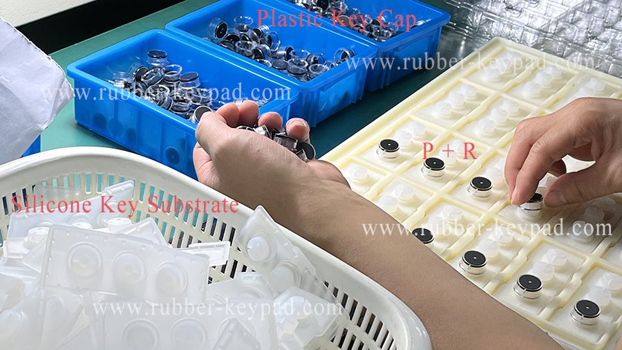 Plastic Keycap Silicone Rubber Keypad