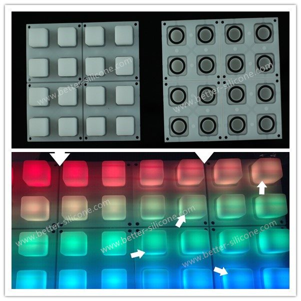 Rubber Backlit Keypad for LED Switches