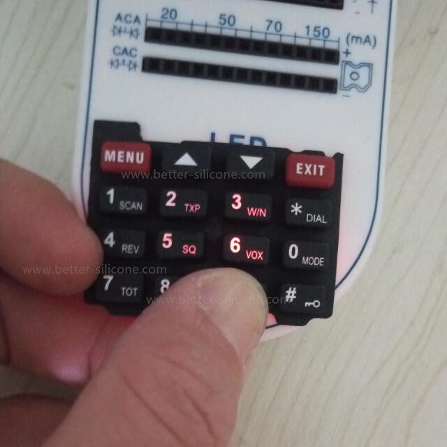 Translucent Silicon Backlit Keypad