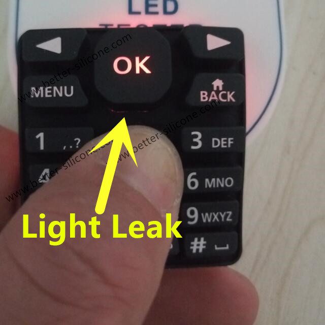 Laser Engraving Silicone Keypad for Backlight Effects