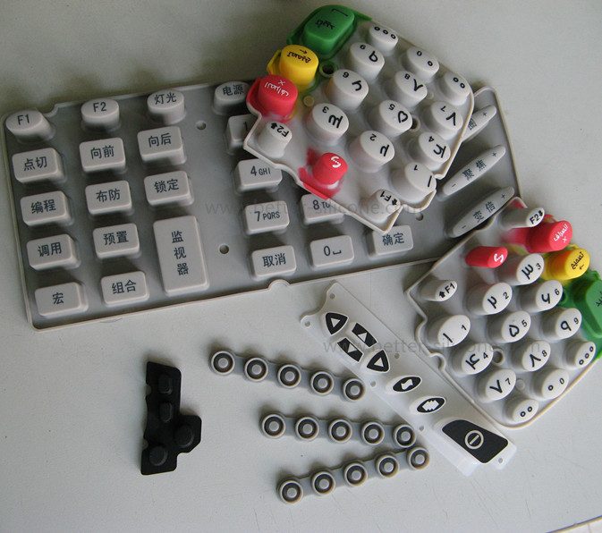 Silk Screen Silicone Rubber Button Pad