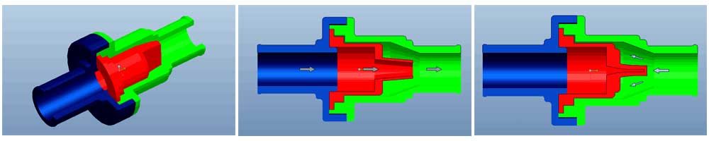 low pressure check valve