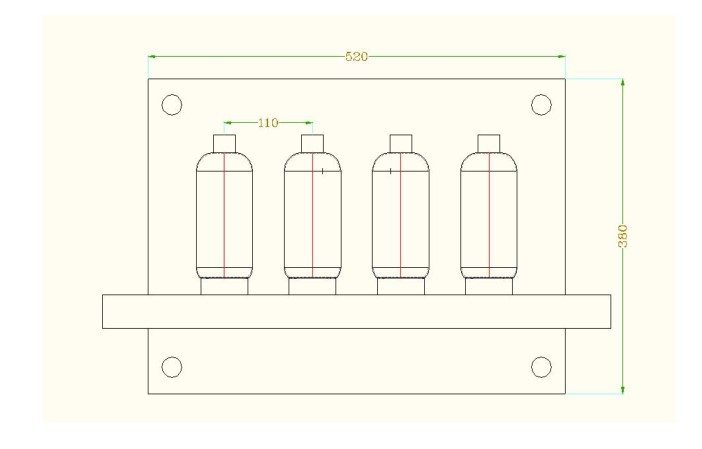 silicone rubber bottle sleeve Mold layout