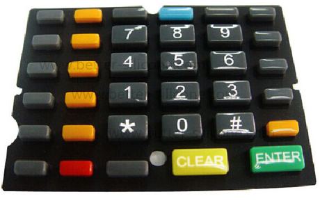 Multi-color Rubber Keypad