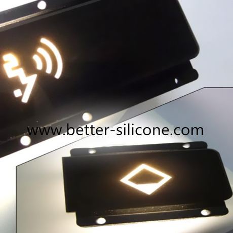Silicone Rubber Keypad with Plastic Key Cover