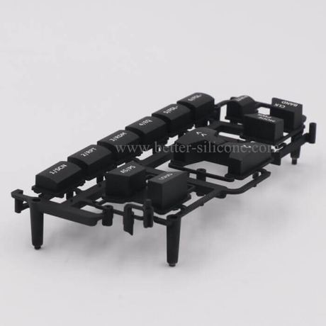 Plastic Keycap with Silicone Keypad P+R Button