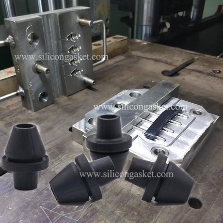 Compression Moulding for Liquid Silicone Bellows Vacuum Suction Gripster