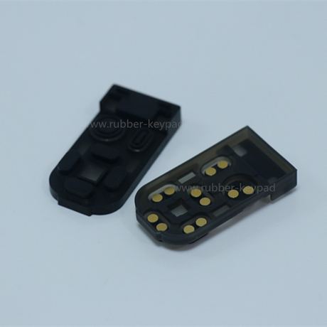 Silicone Keypads with Gold Pill