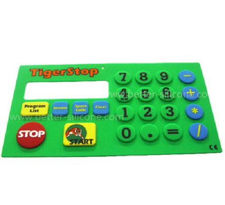 Elastomer Silicone Rubber Double Color Keyboard
