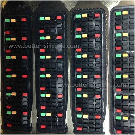 Elastomer Rubber Dual Hardness Silicone Keypad