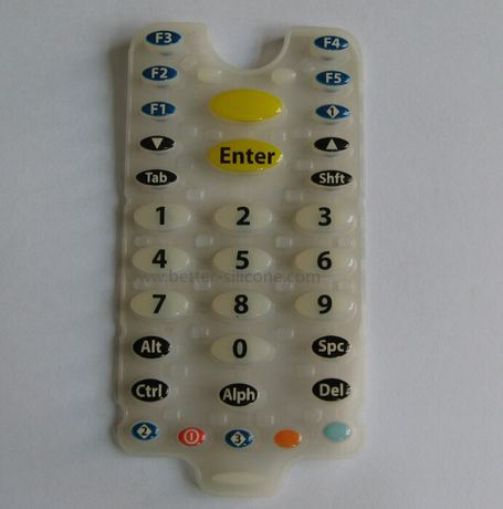 Epoxy Resin Coating Silicone Rubber Keypad