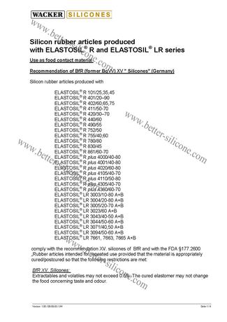 Silicone FDA Certification