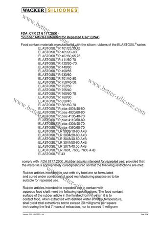 FDA certifications