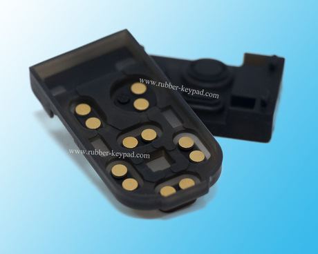 Silicone Keypads with Gold Pill