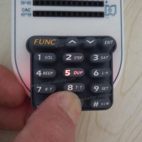 Laser Engraving Silicone Keypad for Backlight Effects