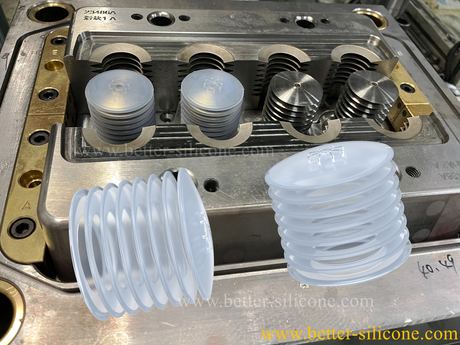 Compression Moulding for Liquid Silicone Bellows Vacuum Suction Gripster