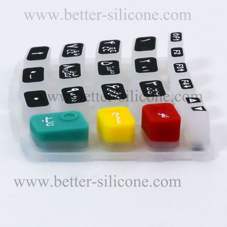 Multi-color Rubber Keypad