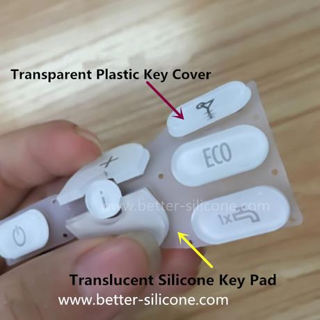 Plastic Rubber Keyboard with Key Cover Cap