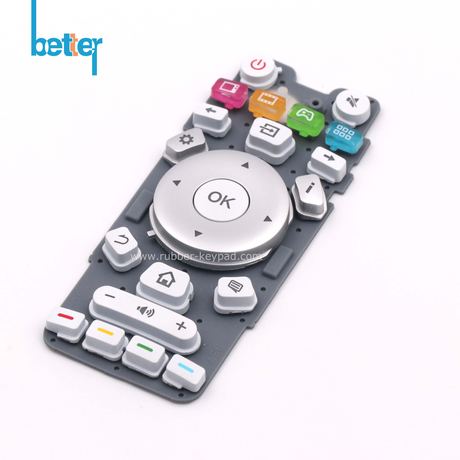 Plastic Rubber Keypad for Switch Remote Controller