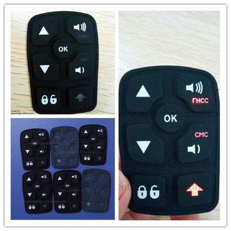 Elastomer Plastic Silicone Rubber Laser Etching Keypad