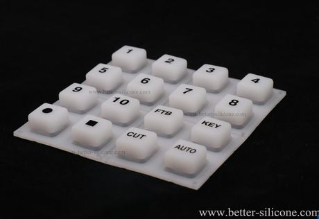 Silicone Rubber 4X4 LED Music Button Pad
