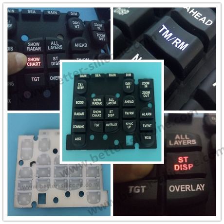 Customize Elastomer Rubber Silicone Laser Etched Keypad