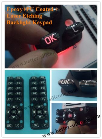Customize Elastomer Rubber Silicone Laser Etched Keypad