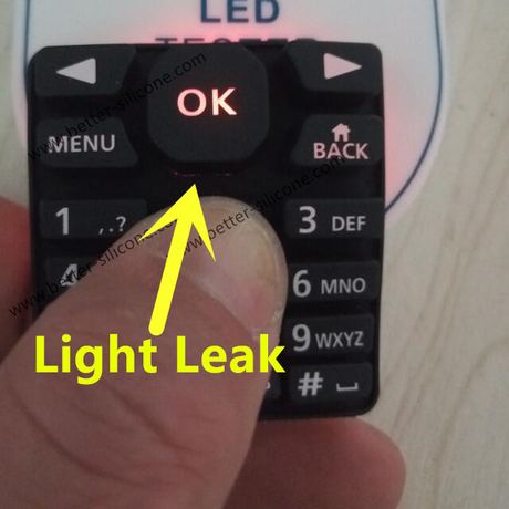Laser Engraving Silicone Keypad for Backlight Effects