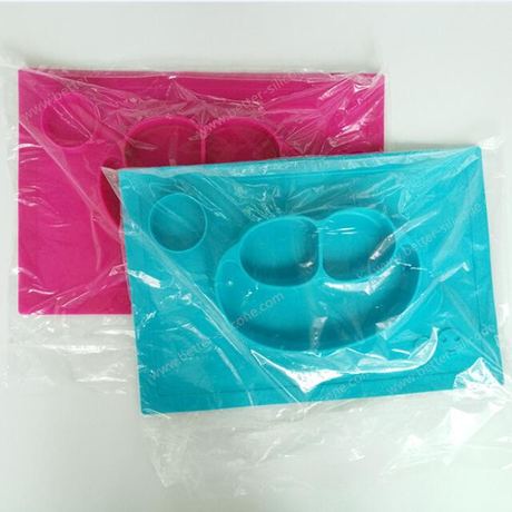 Silicone Baby Placemats with Non-slip Kids Dinnerware at FDA Standard