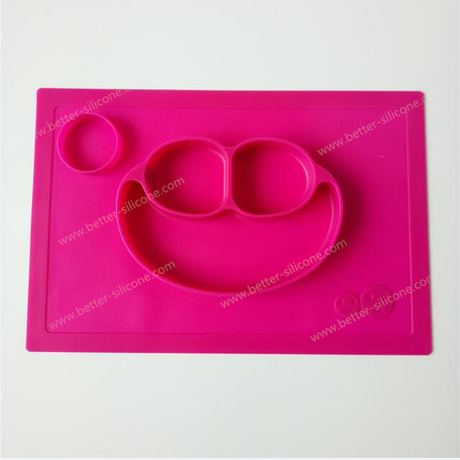 Silicone Baby Placemats with Non-slip Kids Dinnerware at FDA Standard