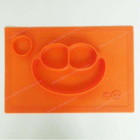 Silicone Baby Placemats with Non-slip Kids Dinnerware at FDA Standard