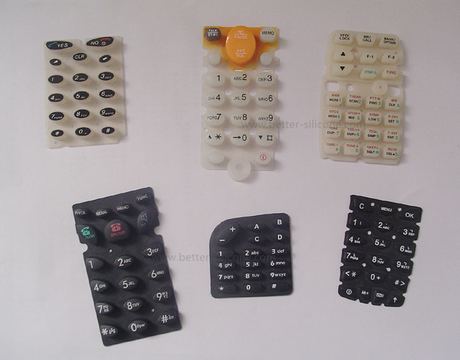 Custom Silkscreen Printing Silicone Rubber Keyboard