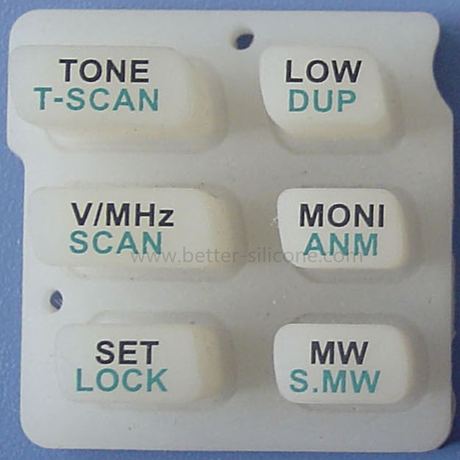 Custom Screen Printing Silicone Rubber Keypad