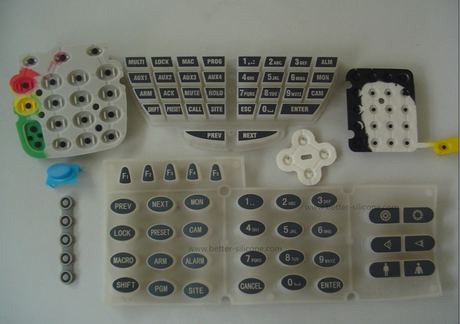 Custom Silk Screen Printing Silicone Rubber Keyboard
