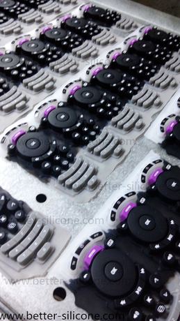 Silk Screen Printing Silicone Rubber Button Pad