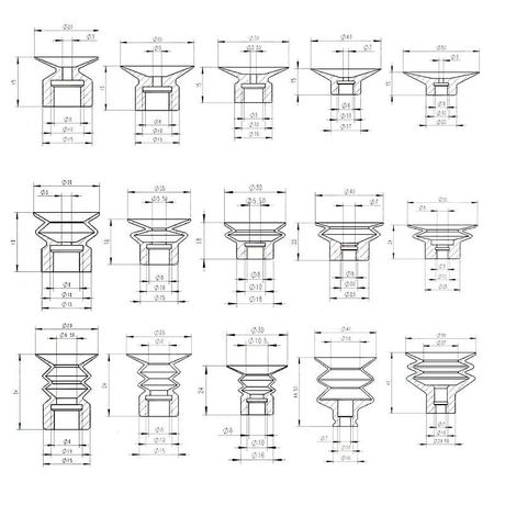 Customized Bellows Suction Gripsters