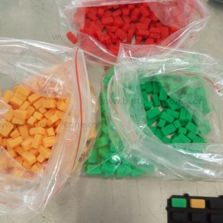 Dual Durometer Elastomer Silicone Rubber Double Color Swicth