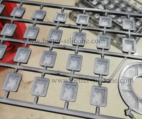 Plastic Keycap with Silicone Keypad P+R Button