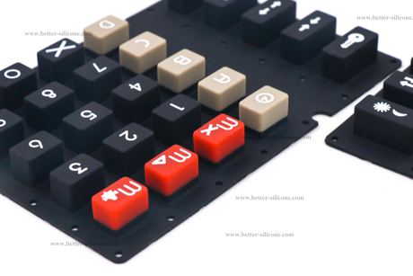 Multi-color Rubber Keypad