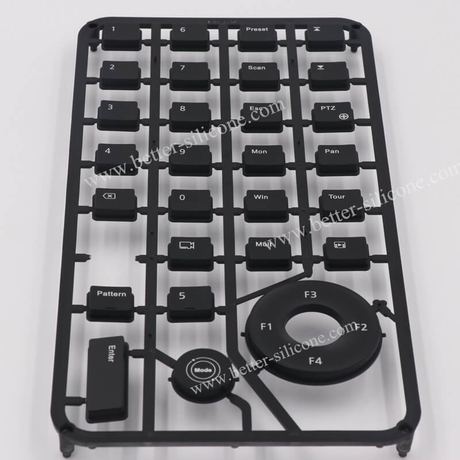 Plastic Keycap with Silicone Keypad P+R Button