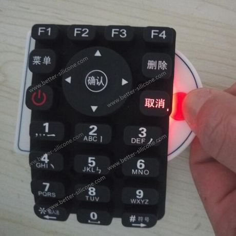 Translucent Silicone Backlight Keypad