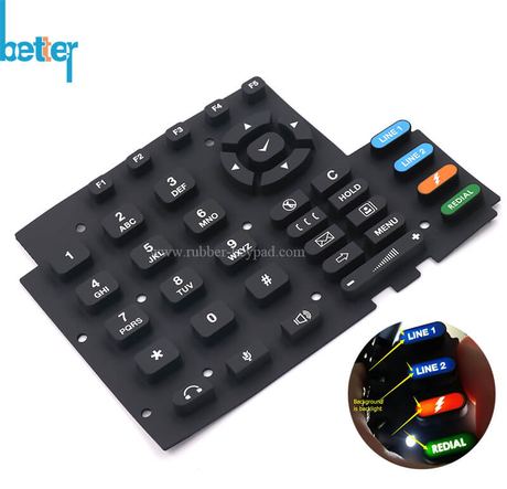 Custom Rubber Keypad Keyboard Guide