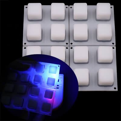 4x4 Translucent Silicone Keypad